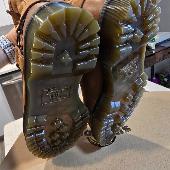 Dr Martens Women’s Aniston Hi Boots Desert Brown 4164420 Nubuck Size 8 NEW - Picture 9 of 16